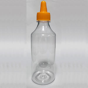 Vente en gros 260ml bouteille de sauce vide PET transparente de qualité alimentaire pour salade bonbons gâteau chewing-gum sucre pointu tomate Salsa conception - Product Image 4