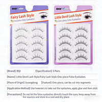 Cils entiers BQI, une seule pièce, aspect naturel, denses, faux cils, légers, confortables à porter