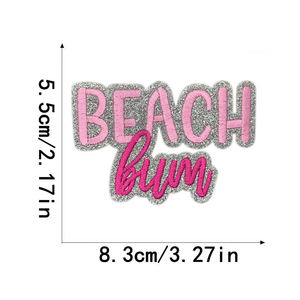 Gran oferta de insignias de ropa de hierro de estilo occidental, parches de sombrero de tela bordada con resina en forma de corazón y flor para uso en bolsas - Product Image 3