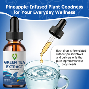 Extrait de thé vert liquide OEM ODM en gouttes, soutient le système immunitaire, la santé de la peau et le bien-être général, compléments alimentaires à base de plantes - Product Image 3