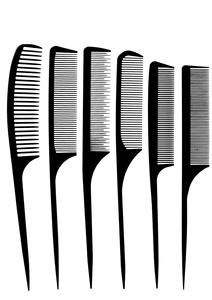 Peine de Peluquería <span class=keywords><strong>Tony</strong></span> Cover de Plástico ABS con Cola de Púa y Fibra Ancha y Densa, Resistente al Calor y de Carbono para Corte de Pelo de Barbero y Uso Doméstico - Product Image 4