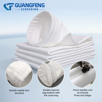 Sac filtrant industriel haute température Guangfeng en polypropylène et polyester non tissé pour collecteur de poussière