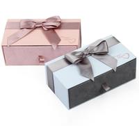 Boîte d'emballage cadeau Saint Valentin personnalisable de haute qualité directement en usine pour le matériel de papier de boîte à bijoux d'anniversaire d'anniversaire