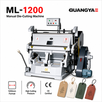Machine de découpe manuelle robuste ML-1200 de 1200 mm pour étiquettes de vêtements, étiquettes multi-étiquettes et emballages de papier