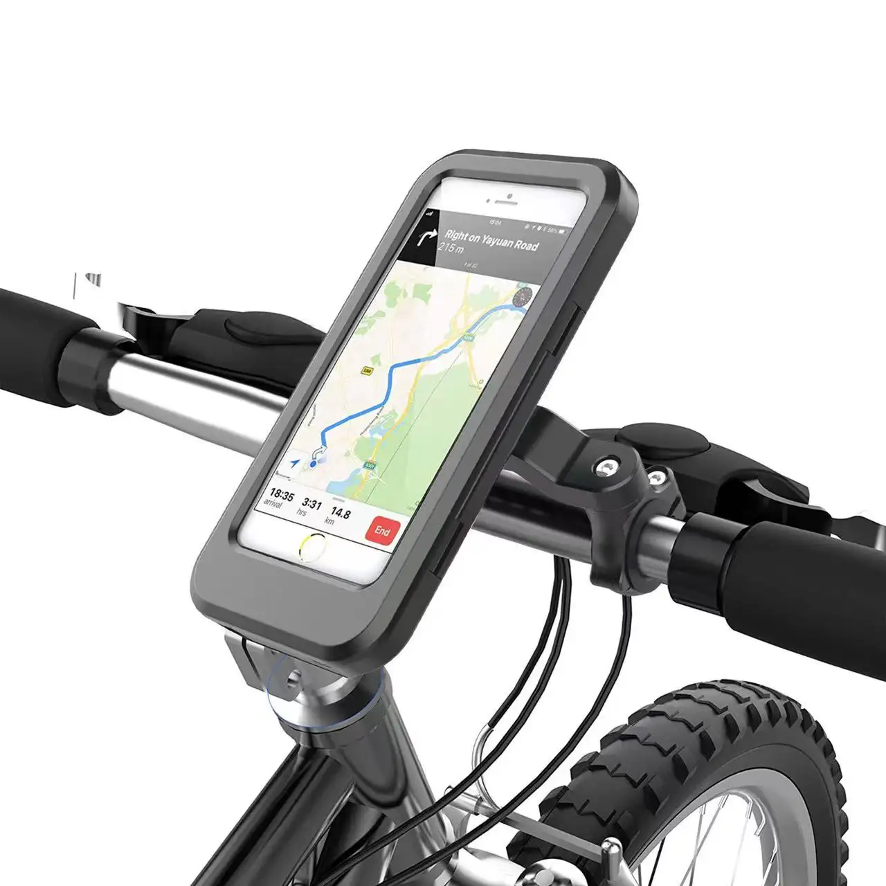 Universal Anti-shake Mountain Bicycle Holder Rack Aluminum Alloy Mobile Phone Holder Bracket Bike Scooter Accessories