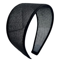 Serre-tête large noir, serre-tête vintage en maille antidérapant, bandeau large, accessoires pour cheveux pour femmes