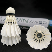 Shuttlecock Bulu Angsa Grosir, Shuttlecock Badminton Kecepatan 76/77/78 untuk Latihan Luar Ruangan
