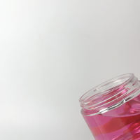Pot en verre transparent à large ouverture pour crème cosmétique, récipient en verre pour aliments avec col à vis