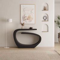 Console Table Plateau Ultra-Fin Doré Art Style Européen Moderne Luxe Léger Entrée Élégante Décorative Vue Plateforme