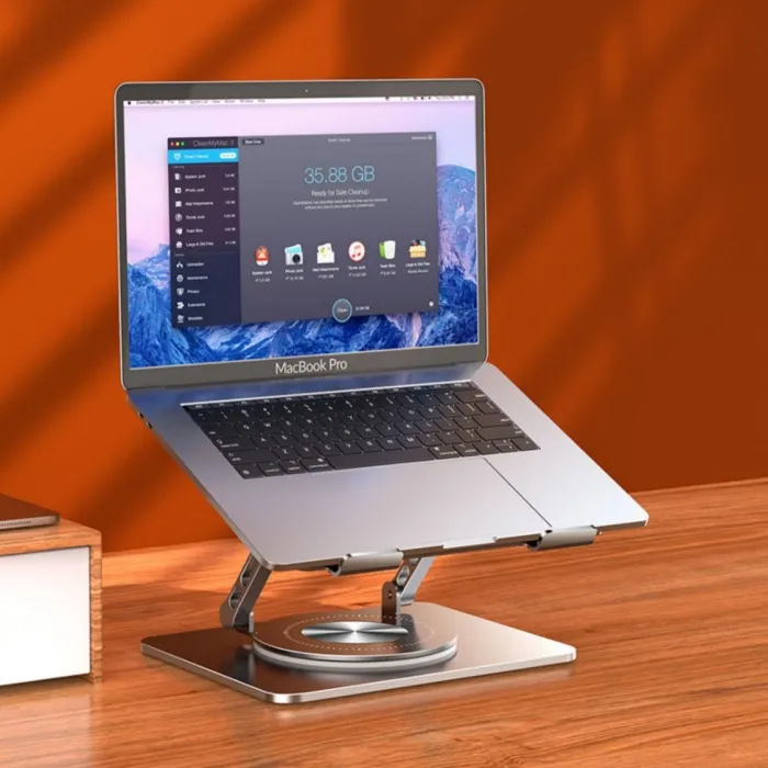 Multifunktion aler Aluminium-Laptopst änder faltbarer tragbarer verstellbarer Laptop halter mit 360-Grad-Drehung