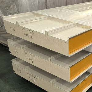 Panneau sandwich en polyuréthane PU pour <span class=keywords><strong>isolation</strong></span> thermique des murs et des toits, ignifuge, <span class=keywords><strong>isolation</strong></span> en mousse PIR pour murs et toits - Product Image 5