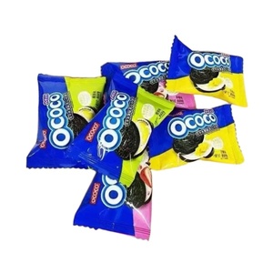 Vente en gros d'usine de délicieux biscuits aux pépites de chocolat <span class=keywords><strong>Snack</strong></span> <span class=keywords><strong>Sandwich</strong></span> au fromage aux fraises Cookie aux pépites de chocolat <span class=keywords><strong>Sandwich</strong></span> Cookie - Product Image 5