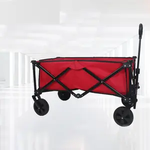 New Design Camping Cart Outdoor Picnic Wagon Camp Trailer Shopping Cart Foldable Portable Trolley Fishing Cart