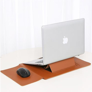 Hit sản phẩm tùy chỉnh 14 inch da máy tính xách tay tay áo không thấm nước thường Túi bền với đứng xách tay & Trọng lượng nhẹ cho <span class=keywords><strong>MacBook</strong></span> Pro - Product Image 5