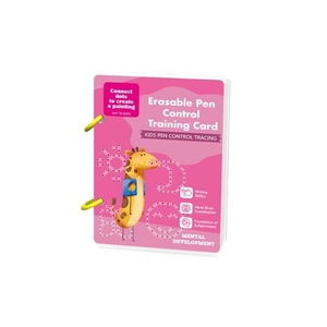 Tarjetas de entrenamiento de control del lápiz (de papel), herramienta de aprendizaje reutilizable y ecológica, con rutas de trazado guiadas para niños de 3 a 7 años, para estudio en casa - Product Image 5