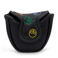 Couvre-tête en cuir de club de golf avec broderie personnalisée Couvre-tête de putter de golf Couvre-chef de maillet de putter de golf