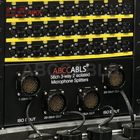 Boîtier de distribution audio XLR 3 broches, 56 canaux, 3 voies, 2 microphones isolés, pour sonorisation en direct, enregistrement en studio et diffusion