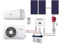 Climatisation solaire divisée hors réseau Recreate RC-ADC12GW-XA 12000btu, refroidissement/chauffage, 100% énergie solaire, 90-380V, usage domestique