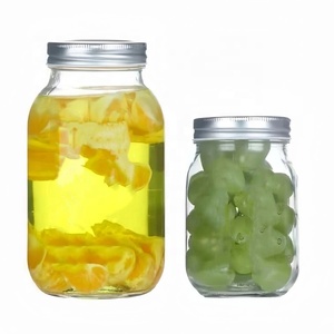 100ml 220ml 250ml 300ml 400ml 500ml Rỗng rộng miệng mứt trứng cá muối thủy tinh Mason lọ có nắp đậy cho đóng hộp - Product Image 1