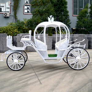 Charrette électrique à chevaux, calèche citrouille, 6 places, pneus en caoutchouc massif, transport spécial, mariage, tourisme - Product Image 1