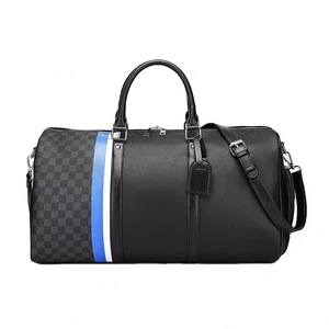 BSCI Factory Custom Luxury Multifunctional <b>Men</b> Vegan Faux Leather <b>Travel</b> Overnight Weekender Duffel <b>Bag</b> with Shoe Compartment - Product Image 2