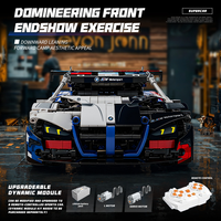 Supercar télécommandée technique MOC, kit de modèle de voiture de course GT à l'échelle 1:14, cadeau de collection pour l'affichage sur bureau pour garçons