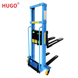 Carretilla elevadora apiladora de paleta de carga automática portátil pequeña 1000kg Capacidad de elevación 1,6 M Altura de elevación Motor de CA semieléctrico - Product Image 6