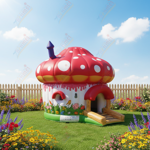 Castello Gonfiabile per Bambini con Logo Personalizzato, Tema Fungo Cartoon, Attrezzatura per Divertimento al Coperto - Product Image 3