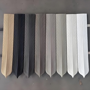 Pannelli Murali 3D in PU Effetto Pietra con Piume Artificiali di Alta Qualità, Ecologici, Impermeabili e Resistenti all'Umidità, <span class=keywords><strong>Design</strong></span> Popolare con Varie Pietre - Product Image 1