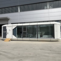 Casa Mobile di Lusso in Acciaio con Ruote 20ft/40ft, Design Moderno per Uso Esterno, con Camera da Letto e Bagno