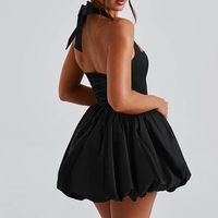 Vente en gros de robes trapèze dos nu de haute qualité, personnalisables ODM/OEM, faible MOQ, fabrication en usine, couleur unie, échantillon personnalisable, support pour les marques