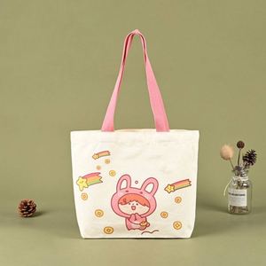 Design Personalized Logo Canvas Fabric Tote Bag Custom logo for Business <b>Printing</b> Shopping Bag Reusable Women Tote Bag - Product Image 3