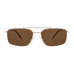 Gafas de Sol Metálicas de Doble Puente con Logotipo Personalizado, Polarizadas, Rectangulares, de Montura Completa, para Viajes al Aire Libre - Product Image 6