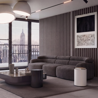 Ensemble de canapés modulaires en tissu mousse, design moderne, écologique, confortable, pour appartement, centre commercial, hôtel, villa, facile à assembler