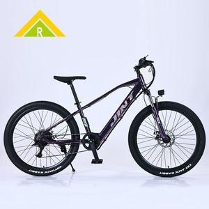 Vélo de montagne électrique JINT 27,5 pouces avec batterie au lithium, moteur à moyeu arrière, cadre rigide, vélo tout-terrain pour adultes - Product Image 1