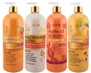 Sabun Mandi <span class=keywords><strong>Gel</strong></span> Multi-Aktif Pencerah Kulit, Scrub, Menghilangkan Flek Hitam, Bekas Jerawat 1000ml, Menyegarkan, Memutihkan, Minyak Botani - Product Image 1