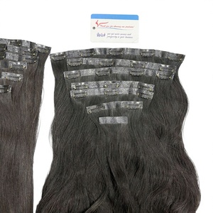 Extensions de cheveux naturels vietnamiens 100% vierges à clipser – Lisses et ondulés, vente en gros directe usine - Product Image 2
