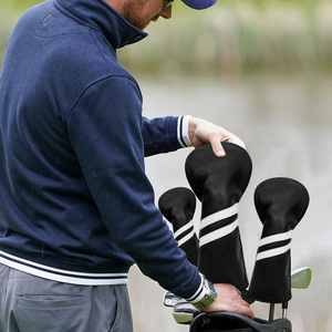 <b>Golf</b> Club Head Covers - 3 Pcs <b>Golf</b> Accessories Club Covers Set for Woods and Driver Fairway Hybrids with Interchangeable Tags - Product Image 3