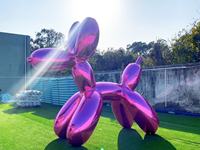 Nuevo y Divertido Material Reflectante de Espejo, Inflables de Excelente Calidad, Perros Inflables, Globo de Espejo con Forma de Perro