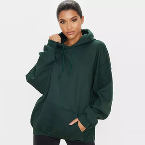 Sweat à capuche mode conçu sur mesure pour femmes avec technique lavée par cordon de serrage en gros disponible - Product Image 4
