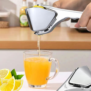 Exprimidor de mano plano de aleación de Zinc portátil, exprimidor de <span class=keywords><strong>lima</strong></span> y limón fácil de usar con colador incorporado <span class=keywords><strong>para</strong></span> herramientas de barra de extracción de cítricos - Product Image 2