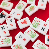 Tuiles de Mahjong Américaines Thème Texas Tech University TTU Red Raiders – Précommande Personnalisée en Usine