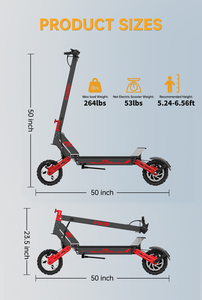 EU USA Scooter New Design 52v20ah Lithium Battery Nfc <b>Smart</b> Key All Terrain Foldable 1000w Motor Escooter For Adults - Product Image 4