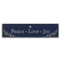 Plaque Métallique Personnalisée de Noël en Acier Inoxydable Brossé Gravée – Décoration Murale pour Maison et Bureau