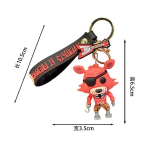 การ์ตูนเกมรูปการกระทําFNAFเฟรดดี้<span class=keywords><strong>Fazbear</strong></span>หมีตุ๊กตาของเล่นห้าคืน<span class=keywords><strong>Freddy</strong></span>สําหรับของขวัญอะนิเมะพวงกุญแจแท็กขายส่ง - Product Image 5