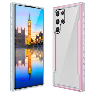 Funda protectora transparente de carga magnética <span class=keywords><strong>a</strong></span> prueba de golpes de Metal de lujo para <span class=keywords><strong>Samsung</strong></span> S24 S23 Ultra S22 S21 Plus Ultra - Product Image 1