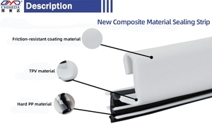 Fabricant de joints de <span class=keywords><strong>porte</strong></span> personnalisés coupe-vent TPV PP bande d'étanchéité pour <span class=keywords><strong>porte</strong></span> <span class=keywords><strong>coulissante</strong></span> - Product Image 2