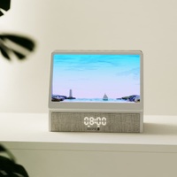 Haut-parleur Bluetooth avec lumière de réveil 3D effet lever de soleil, alarme numérique simulée 10W, bruit blanc, haut-parleur sans fil pour chambre à coucher