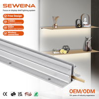 Pilier conducteur en aluminium et cuivre AA à insertion horizontale pour éclairage LED de cuisine/placard/vitrines