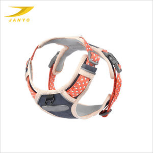 Fashion Rompi Hewan Peliharaan Nilon Polos Dapat Diatur Lembut Mewah Kustom Tali Kekang Anjing - Product Image 3